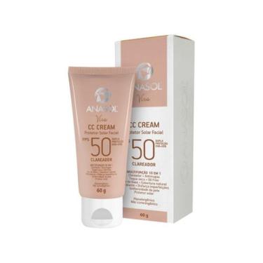 Imagem de Cc cream facial anasol viso fps 50 medio vegano 60g