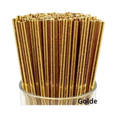 Imagem de 25 Canudos De Papel Biodegradáveis Descartáveis Para Festas, Coquetéis