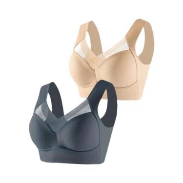 Imagem de Sutiãs Esportivos Femininos plus Size Com Renda, Sem Costura, Sem Aram