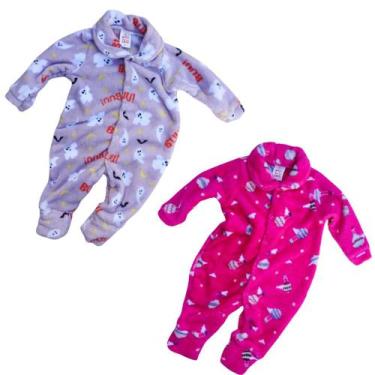 Imagem de Macacão Bebê Inverno Soft Enxoval Maternidade Premium P ao 3 - Mar Neg