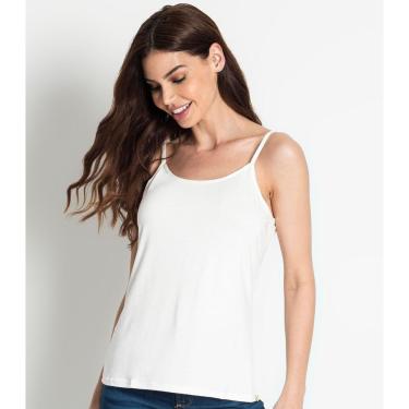 Imagem de Blusa de Alça Feminina Básica Rovitex Bege G-Feminino