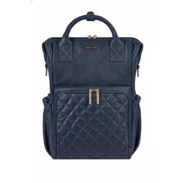Imagem de Mochila maternidade de couro liso Vitta-Feminino
