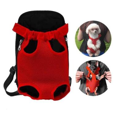Imagem de Bolsa Frontal Mochila Canguru Passeio Pet Viagem Cão Gato - Tatudeboa