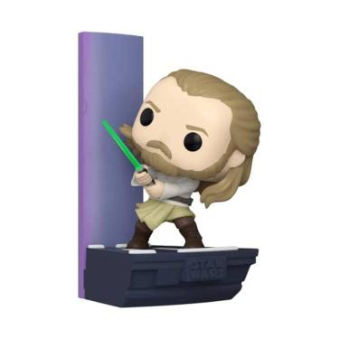 Imagem de Funko Pop! Deluxe: Star Wars Duel of The Fates - Qui-Gon Jinn, Amazon Exclusive, Figura 3 de 3