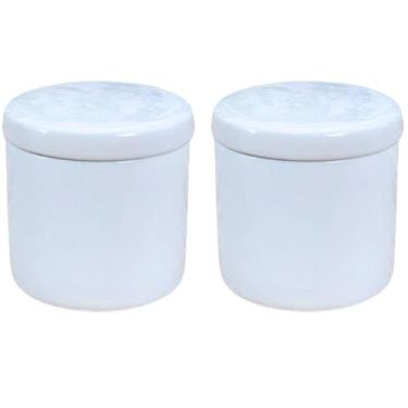 Imagem de kit 2 Potes Higiene / Condimentos / Trecos - Potes Porcelana - Antilop