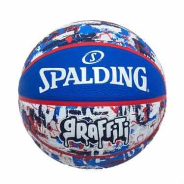 Imagem de Bola de Basquete Oficial Spalding Graffiti Outdoor, Azul
