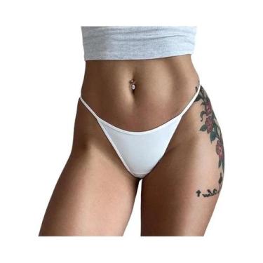 Imagem de Calcinhas Tanga De Cintura Baixa Com Estampa De Leopardo Para Meninas,