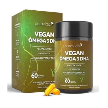 Imagem de Vegan Ômega 3 (DHA 430mg) Puravida - 60 cáps-Unissex
