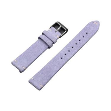 Imagem de Pulseira De Relógio Unissex De Couro Suede Com Liberação Rápida Para R