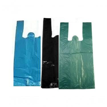 Imagem de Sacola Plástica Reciclada 30x40 13KG Kit com Sacolas Reforçadas Material 100% Reciclável Azul, Verde, Preto Higipack