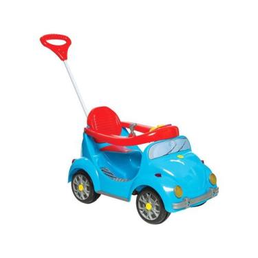Imagem de Carrinho de Passeio e Pedal para Bebe Calesita Fouks Azul 30kg, Azul, 