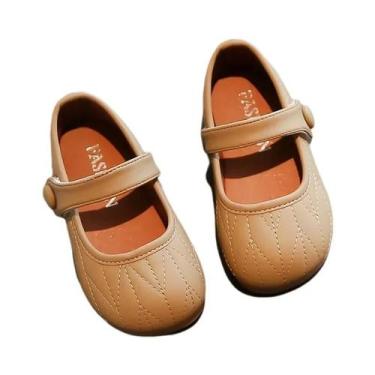 Imagem de Sapatos Princesa Mary Jane De Couro Macio Para Meninas, Sapatilhas Lev