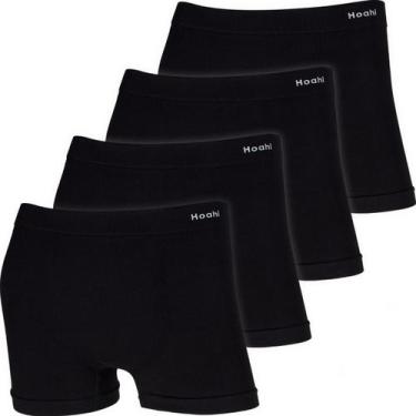 Imagem de Kit 4 Cuecas Boxer Masculinas Hoahi Algodão Original Sem Costura Anatô