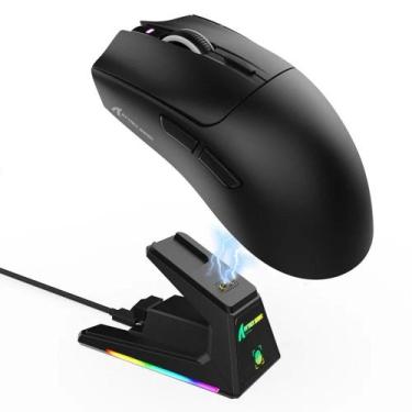 Imagem de Mouse Gamer sem Fio Attack Shark X1 Ultraleve com Base de Carregamento