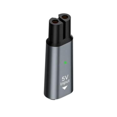 Imagem de Carregador USB Tipo C 5V para Barbeador Philips OneBlade (QP2724, QP28