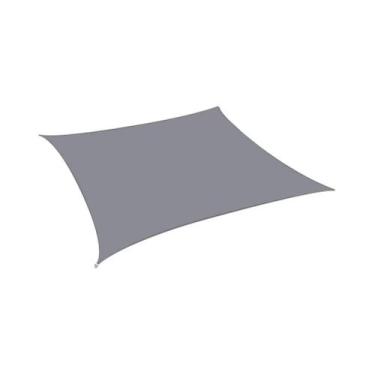 Imagem de Toldo De Sombra Cinza Impermeável Com Bloqueio De 98% De UV Para Pátio