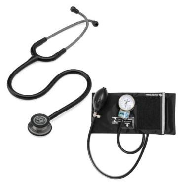 Imagem de Estetoscópio Littmann Classic lll + Esfigmomanômetro Pamed - Cores Var