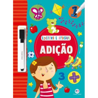 Imagem de Livro Infantil Apostila - Escreva e Apague, Adição ,Aprendizado Divert