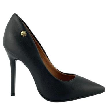 Imagem de Sapato Vizzano Feminino Preto Salto Bico Fino 1421100, Preto, 37