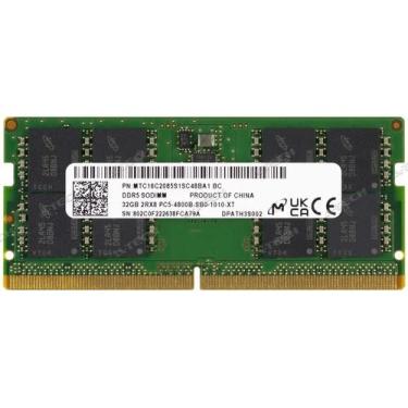 Imagem de Memória Ram Para Notebook 32GB Micron DDR5 4800 Mhz PC5 38400 2Rx8 CL4