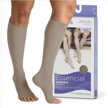 Imagem de Meia de compressão Select Comfort Premium 20-30 mmHg AD Ponteira abert