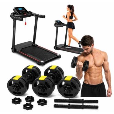 Imagem de Esteira ergométrica elétrica + kit halter ajustável 10kg - Ahead Sport