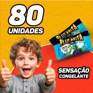 Imagem de Chiclete Plutonita Recheio Ácido Display Caixa com 40Un Cabeça de Abób