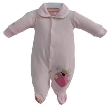 Imagem de Macacão Longo Plush Luxo Bebê Menina Inverno Enxoval Rf 7901 - Lessa K