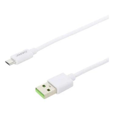 Imagem de Cabo de Dados Micro USB V8 2.4 A 1 Metro 1 Ano de Garantia - Danx