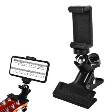 Imagem de Suporte de Celular Para Guitarra e Violão Liverpool, Preto