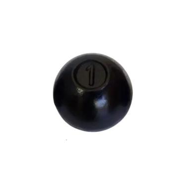 Imagem de Bola de Arremesso BATF1A Treinamento Funcional Ferro Fundido Cinza Anilhas Fitness 1KG
