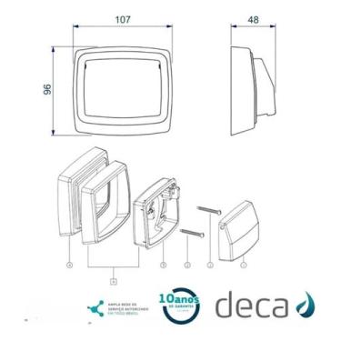 Imagem de Acabamento Para Válvula De Descarga Hydra Max Deca Cromado