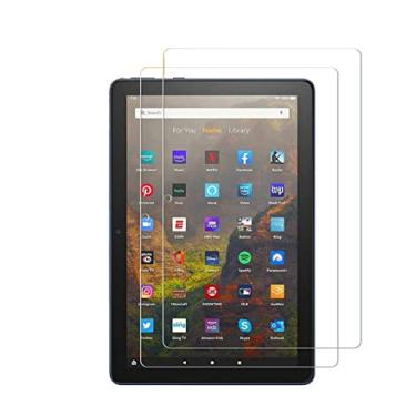 Imagem de Kepuch 2 Pacotes Vidro Temperado Protetor de Tela para Fire HD 10 2021 / Fire HD 10 Plus/Fire HD 10 Kids/Fire HD 10 Kids Pro Tablet 2021 Released