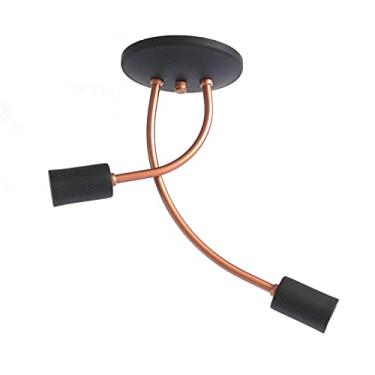 Imagem de Palfon Aranha Emalustres Cobre/Preto 2 lamp