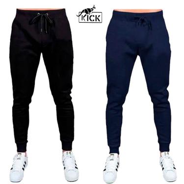 Imagem de Kit 2 Calças de Moletom Masculino Lisa Bionda Brasil