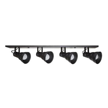 Imagem de Spot Taschibra Hol Linear para 4 Lâmpadas E27 Bivolt Preto