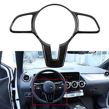 Imagem de FINMOKAL Cobertura De Acabamento Do Quadro Do Volante De Carro Preto Para Benz Abce Glc Gle Gls Cla Class