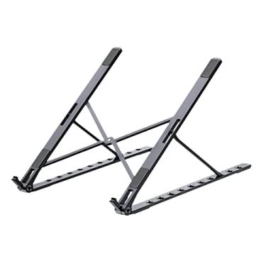 Imagem de Suporte para laptop X Style ajustável dobrável em liga de alumínio para escritório e mesa para mesa Maxbook Pro Air de 18 a 38 cm