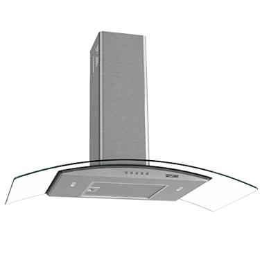 Imagem de COIFA DE PAREDE 90CM VIDRO CURVO CLEAN FOGATTI KROMANOX 127V