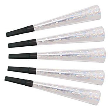 Imagem de Beistle 88661 100 peças de buzina de prata, 22,8 cm (9 polegadas)