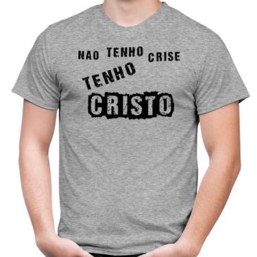 Imagem de Camiseta Masculina Evangélica Tenho Cristo - 100% Algodão - Atelier Do