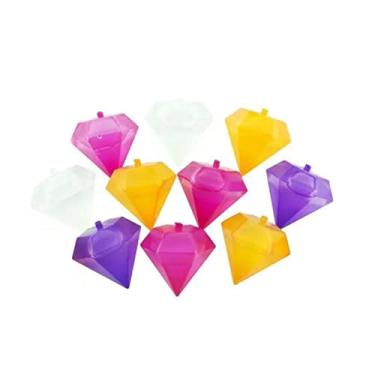 Imagem de 10 Cubos De Gelo Reutilizável Artificial Diamantes Coloridos