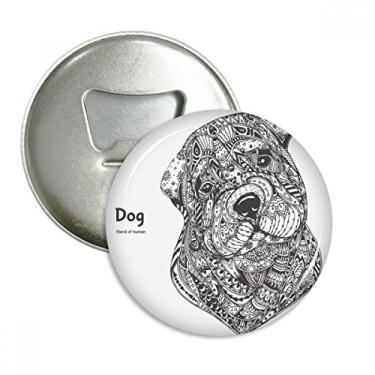 Imagem de Pinte Puppy Friend Company abridor de garrafas ímã de geladeira emblema multifuncional