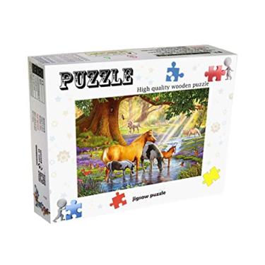 Quebra-Cabeça Puzzle Grow 1000 peças Cavalos Selvagens