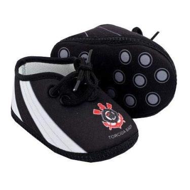Imagem de Chuteira Bebê Corinthians Preta Oficial - Torcida Baby