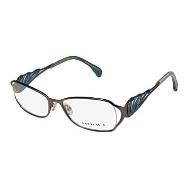 Imagem de Koali By Morel 6918k óculos de sol masculino/feminino, aro completo, lindos e modernos, tamanho moderno, Light Brown / Blue / White, 52-17-135