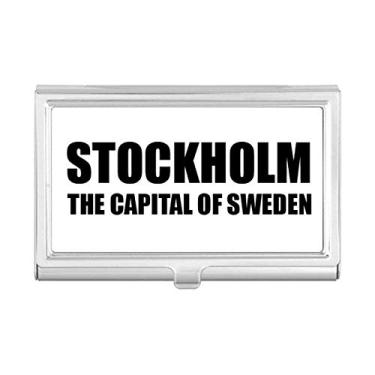 Imagem de Estocolmo, a capital da Suécia, porta-cartões de visita, porta-cartões