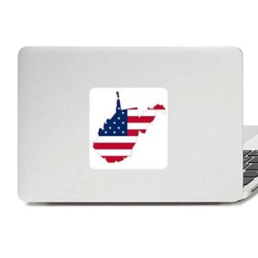 Imagem de Virginia USA Mapa Ocidental Estrelas Listras Bandeira Decalque Vinil Paster Laptop Adesivo Decoração PC