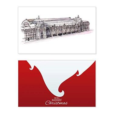 Imagem de Orsay Museum in Paris France Holiday Holiday Merry Christmas Parabéns Card Christmas Letter Message