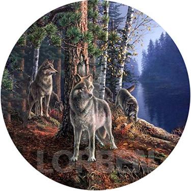 Imagem de Capa para estepe Ecosport Crossfox Lobo Floresta CN838 - Lorben